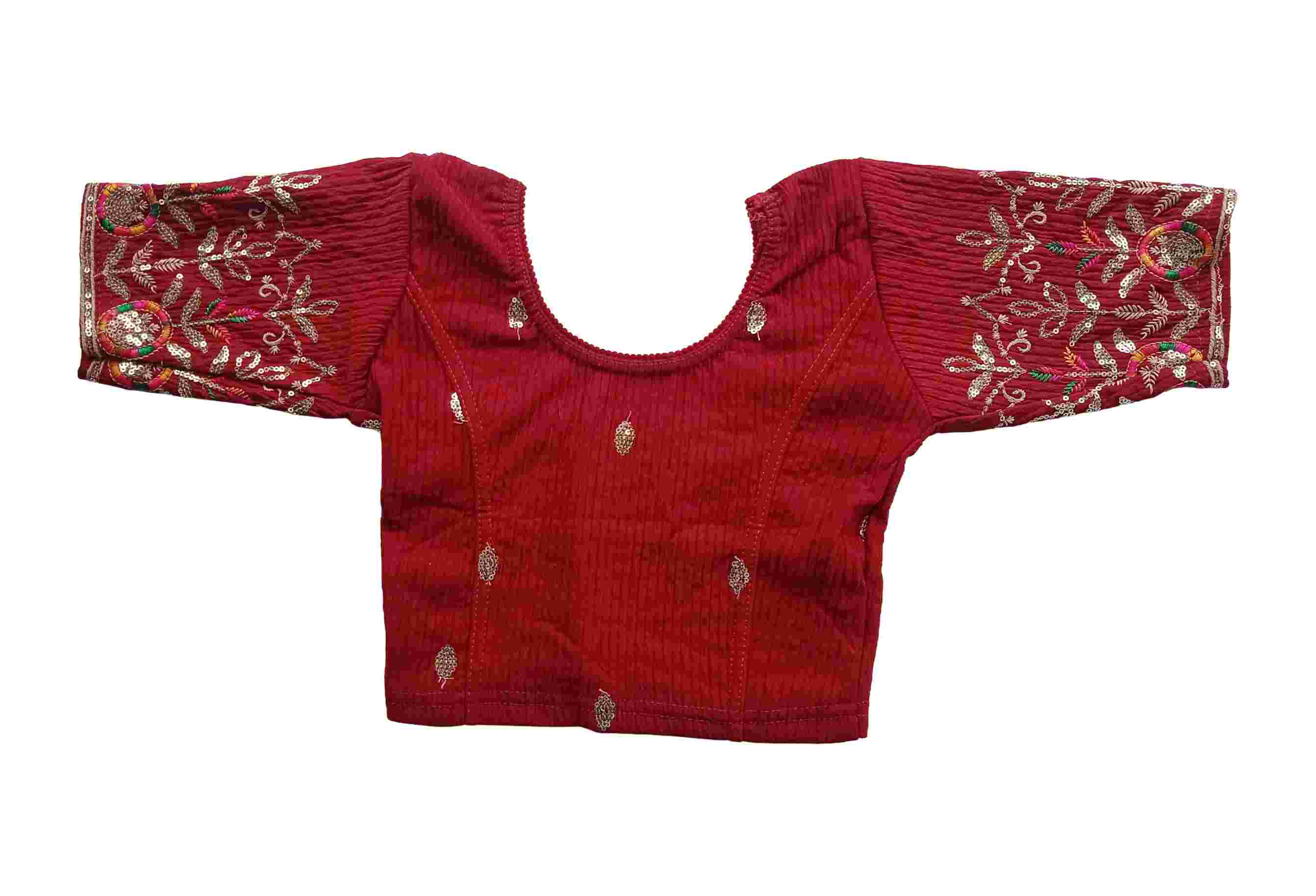 Readymade Embroidered Stretchable Saree Blouse